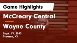 McCreary Central  vs Wayne County  Game Highlights - Sept. 13, 2023