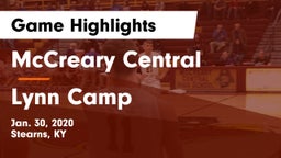 McCreary Central  vs Lynn Camp Game Highlights - Jan. 30, 2020
