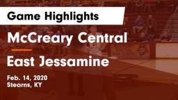 McCreary Central  vs East Jessamine  Game Highlights - Feb. 14, 2020
