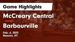 McCreary Central  vs Barbourville  Game Highlights - Feb. 6, 2023
