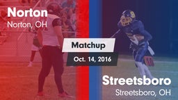 Matchup: Norton High vs. Streetsboro  2016