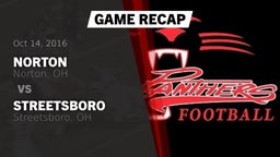 Recap: Norton  vs. Streetsboro  2016