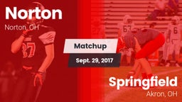 Matchup: Norton High vs. Springfield  2017