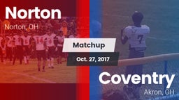 Matchup: Norton High vs. Coventry  2017