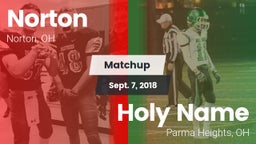 Matchup: Norton High vs. Holy Name  2018
