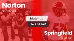 Matchup: Norton High vs. Springfield  2018