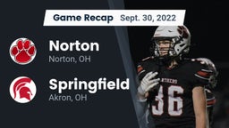 Recap: Norton  vs. Springfield  2022