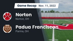 Recap: Norton  vs. Padua Franciscan  2022