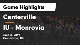 Centerville vs IU - Monrovia Game Highlights - June 8, 2019