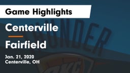 Centerville vs Fairfield  Game Highlights - Jan. 21, 2020