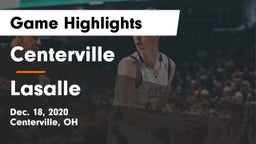 Centerville vs Lasalle Game Highlights - Dec. 18, 2020