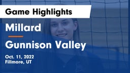 Millard  vs Gunnison Valley  Game Highlights - Oct. 11, 2022