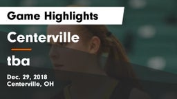 Centerville vs tba Game Highlights - Dec. 29, 2018