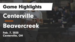 Centerville vs Beavercreek  Game Highlights - Feb. 7, 2020