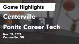 Centerville vs Ponitz Career Tech  Game Highlights - Nov. 22, 2021