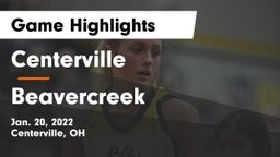 Centerville vs Beavercreek  Game Highlights - Jan. 20, 2022