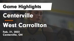 Centerville vs West Carrollton  Game Highlights - Feb. 21, 2022