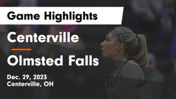 Centerville vs Olmsted Falls  Game Highlights - Dec. 29, 2023