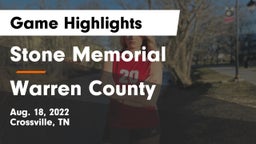 Stone Memorial  vs Warren County  Game Highlights - Aug. 18, 2022