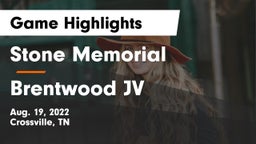 Stone Memorial  vs Brentwood JV Game Highlights - Aug. 19, 2022