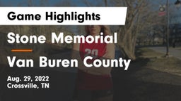 Stone Memorial  vs Van Buren County Game Highlights - Aug. 29, 2022
