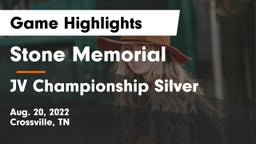 Stone Memorial  vs JV Championship Silver Game Highlights - Aug. 20, 2022