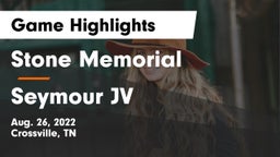 Stone Memorial  vs Seymour JV Game Highlights - Aug. 26, 2022