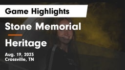 Stone Memorial  vs Heritage Game Highlights - Aug. 19, 2023