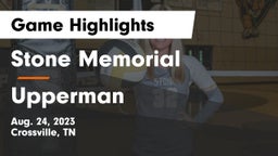 Stone Memorial  vs Upperman  Game Highlights - Aug. 24, 2023