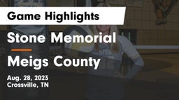Stone Memorial  vs Meigs County  Game Highlights - Aug. 28, 2023