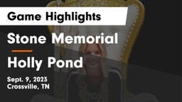 Stone Memorial  vs Holly Pond Game Highlights - Sept. 9, 2023