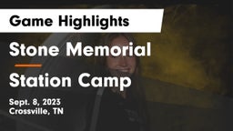 Stone Memorial  vs Station Camp Game Highlights - Sept. 8, 2023