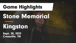 Stone Memorial  vs Kingston   Game Highlights - Sept. 28, 2023