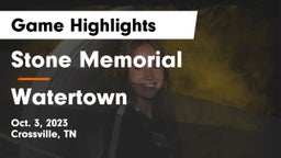 Stone Memorial  vs Watertown  Game Highlights - Oct. 3, 2023