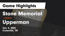 Stone Memorial  vs Upperman  Game Highlights - Oct. 5, 2023