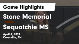 Stone Memorial  vs Sequatchie MS Game Highlights - April 4, 2024