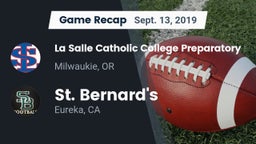 Recap: La Salle Catholic College Preparatory vs. St. Bernard's  2019