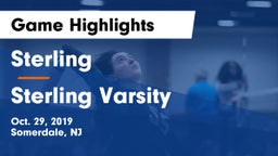 Sterling  vs Sterling Varsity Game Highlights - Oct. 29, 2019