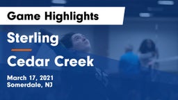 Sterling  vs Cedar Creek  Game Highlights - March 17, 2021