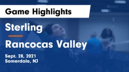 Sterling  vs Rancocas Valley  Game Highlights - Sept. 28, 2021