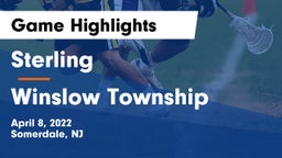 Sterling  vs Winslow Township  Game Highlights - April 8, 2022