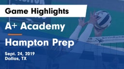 A Academy vs Hampton Prep Game Highlights - Sept. 24, 2019
