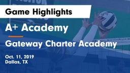 A Academy vs Gateway Charter Academy Game Highlights - Oct. 11, 2019