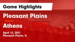 Pleasant Plains  vs Athens  Game Highlights - April 13, 2021