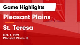 Pleasant Plains  vs St. Teresa Game Highlights - Oct. 4, 2021