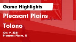 Pleasant Plains  vs Tolono Game Highlights - Oct. 9, 2021