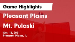Pleasant Plains  vs Mt. Pulaski Game Highlights - Oct. 12, 2021