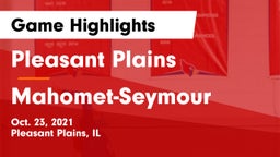 Pleasant Plains  vs Mahomet-Seymour  Game Highlights - Oct. 23, 2021