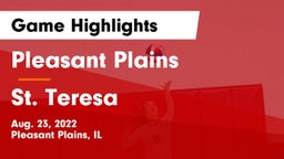 Pleasant Plains  vs St. Teresa Game Highlights - Aug. 23, 2022