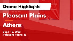 Pleasant Plains  vs Athens  Game Highlights - Sept. 15, 2022